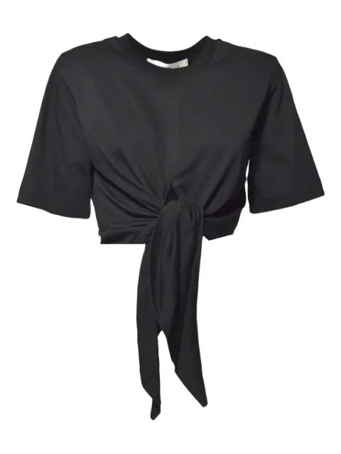 knotted short-sleeved top by NINEMINUTES