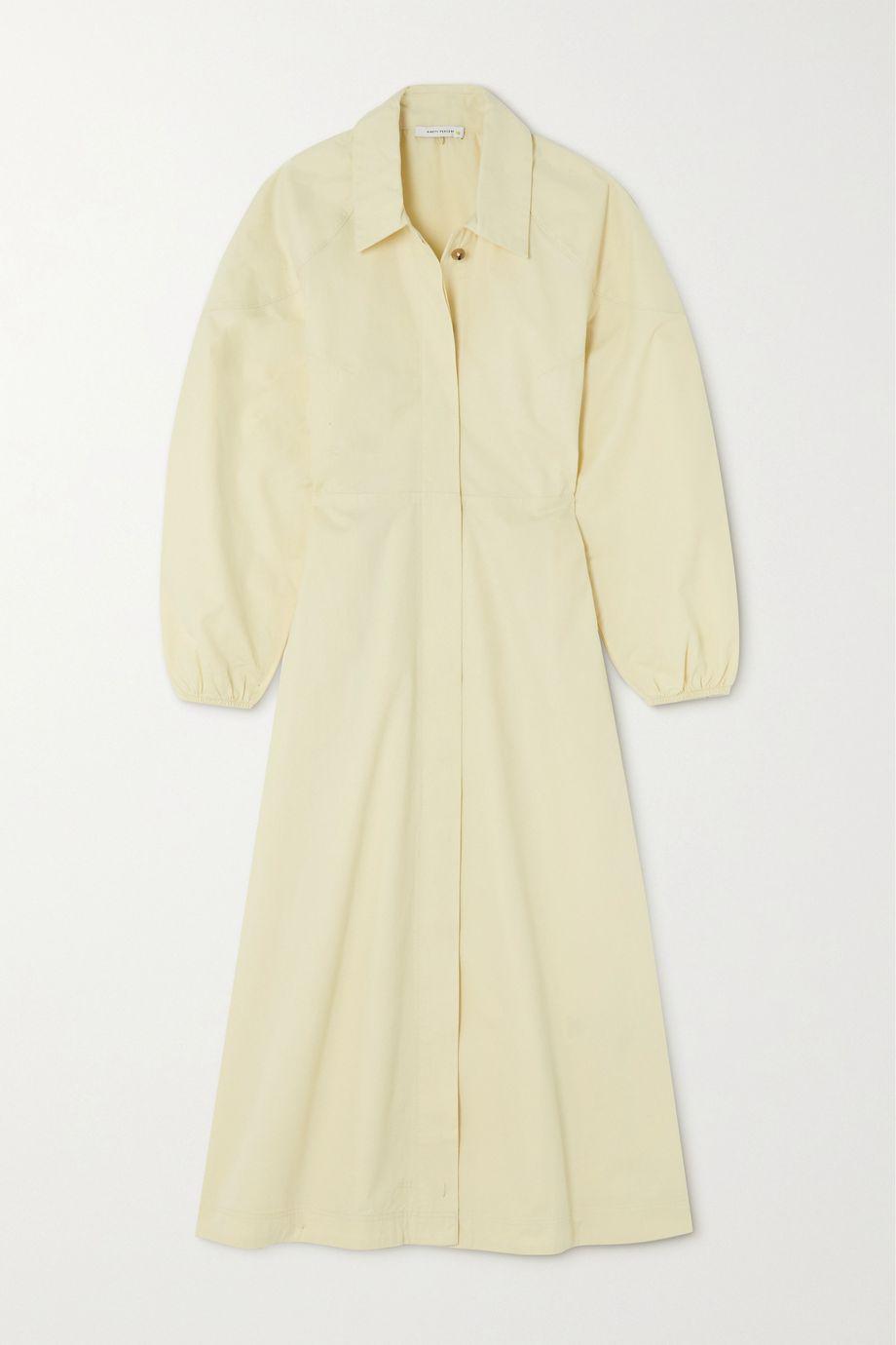 Lupin Troficolor organic cotton-twill midi dress by NINETY PERCENT Lupin Troficolor organic cotton-twill midi dress by NINETY PERCENT