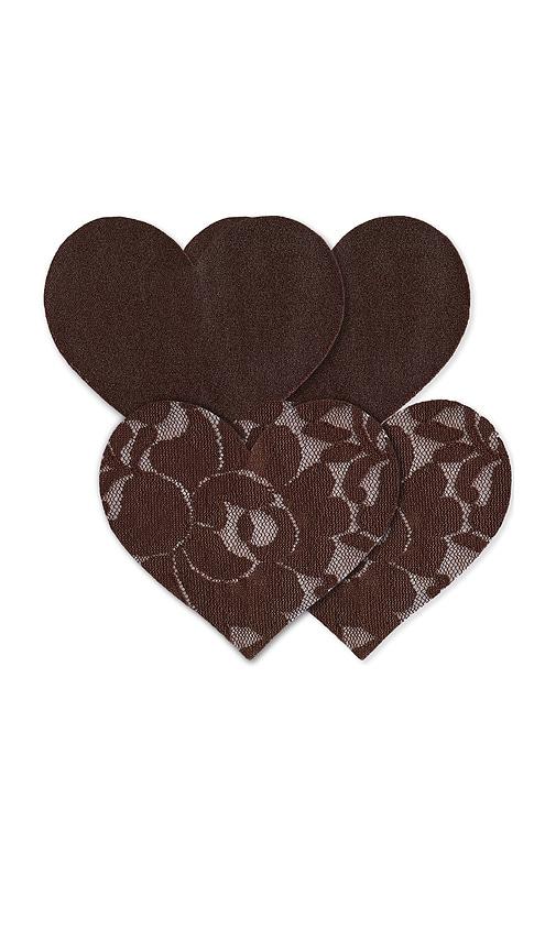 Nippies Nippies Basics Heart Size 2 in Brown by NIPPIES