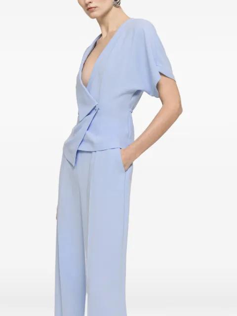 V-neck crepe top by NISSA