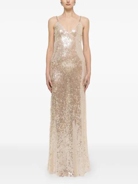 backless sequin maxi dress by NISSA