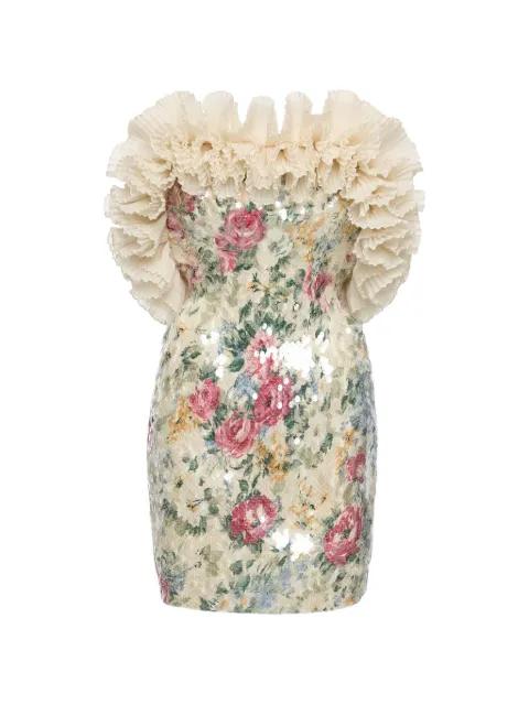 backless sequin mini dress by NISSA