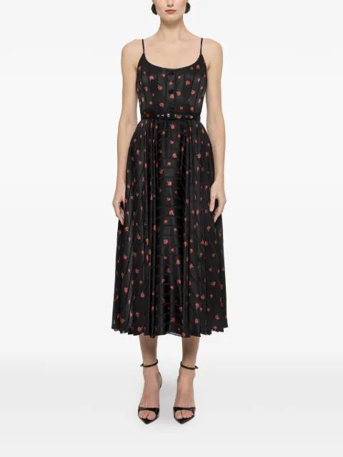 belted midi dress by NISSA
