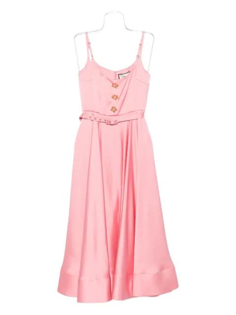 belted midi dress by NISSA