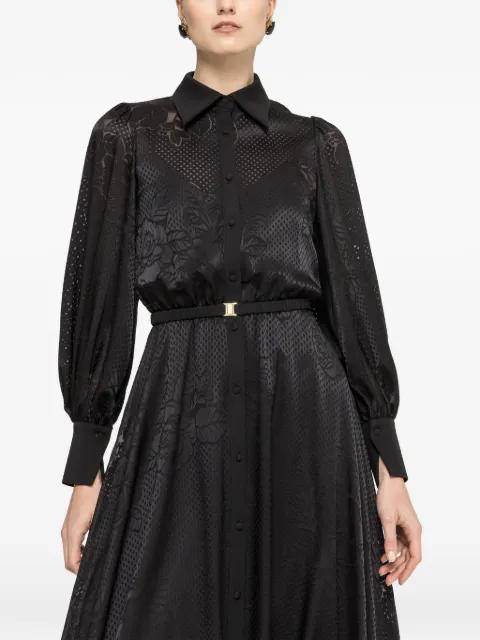 belted midi dress by NISSA