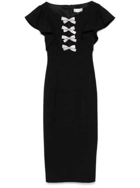 bow-detailed midi dress by NISSA
