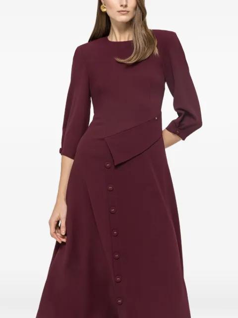 button-detail midi dress by NISSA