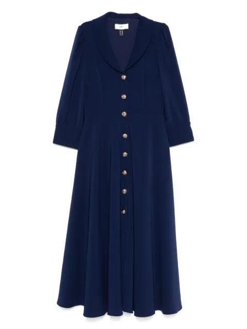 button-down midi dress by NISSA