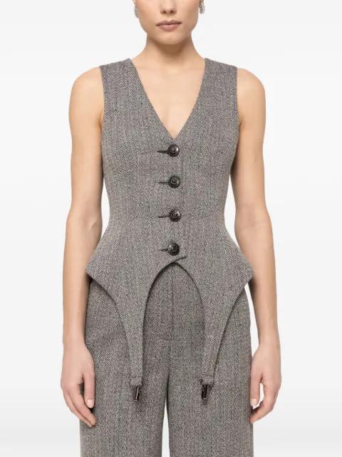 button single-breasted vest by NISSA