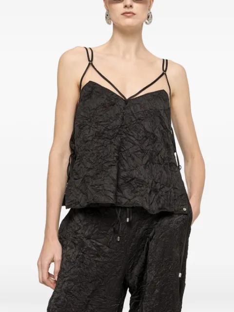 crinkle-effect top by NISSA