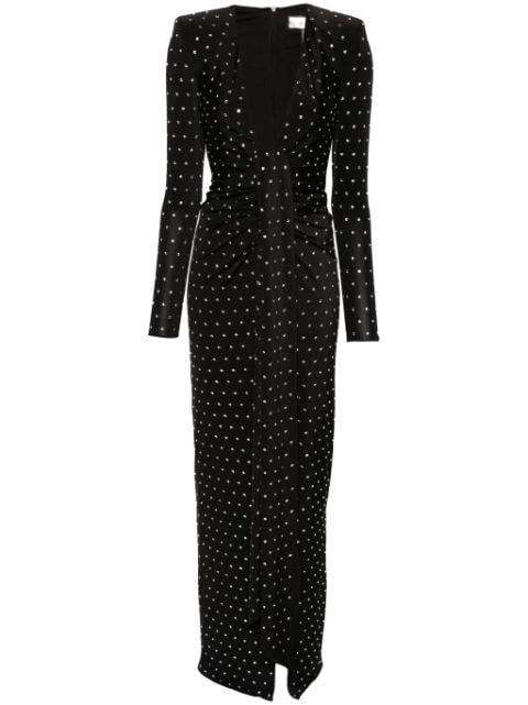 crystal-embellished maxi dress by NISSA