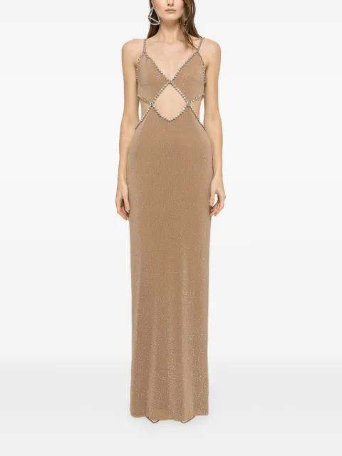 crystal-embellished maxi dress by NISSA