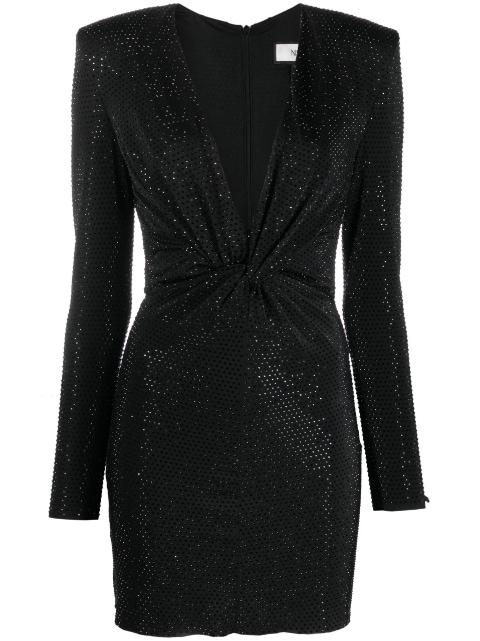 crystal-embellished mini dress by NISSA