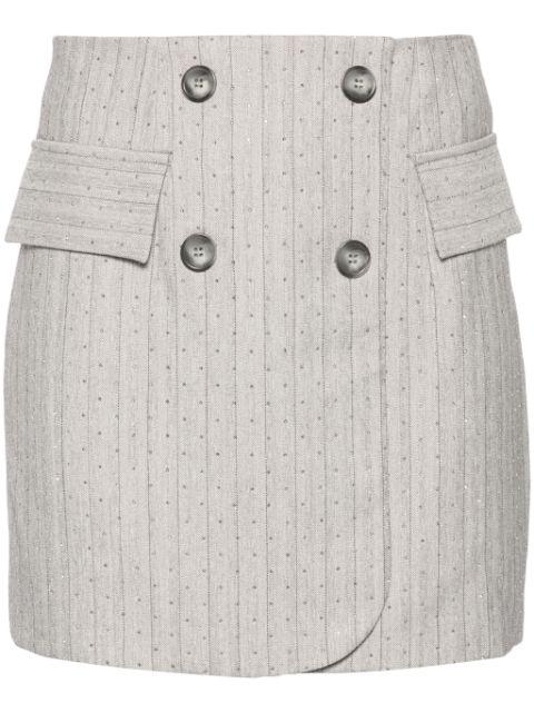 crystal-embellished miniskirt by NISSA