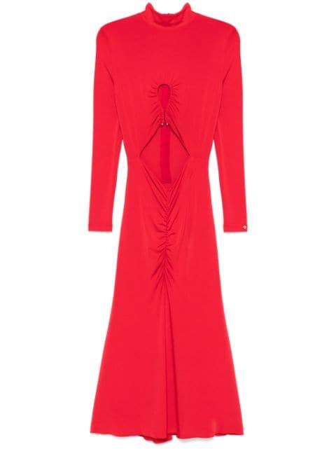 cut out-detail midi dress by NISSA