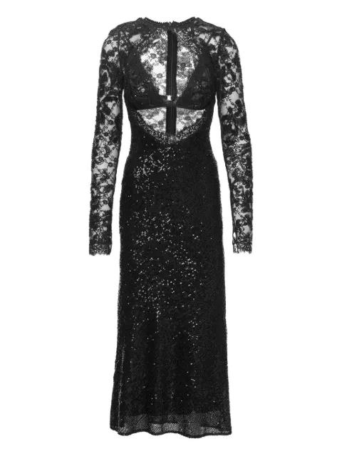 cut-out sequined maxi dress by NISSA