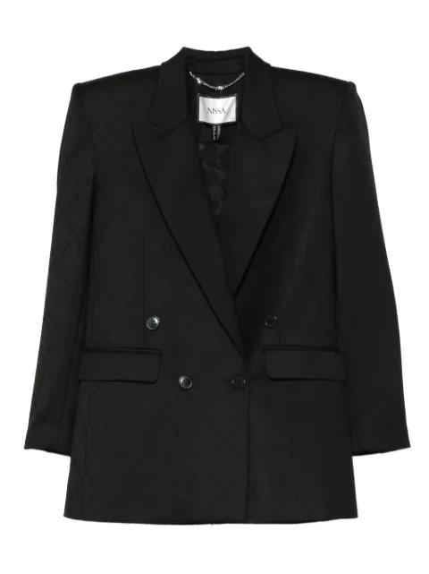 double-breasted textured jacket by NISSA