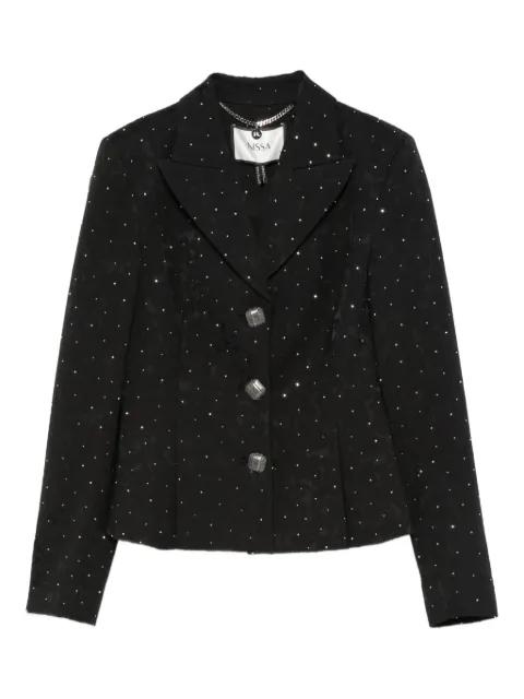 embellished button-detail jacket by NISSA