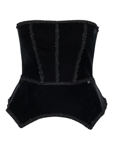 embellished corset top by NISSA