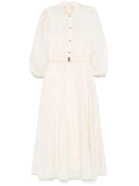 embroidered midi dress by NISSA