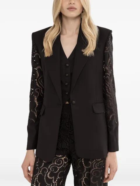 embroidered single-breasted blazer by NISSA