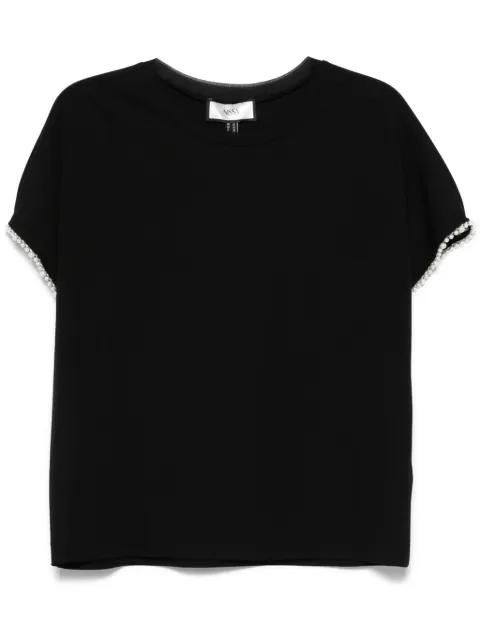 faux-pearl T-shirt by NISSA