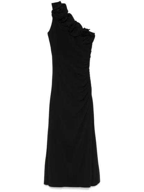 floral-appliqué maxi dress by NISSA