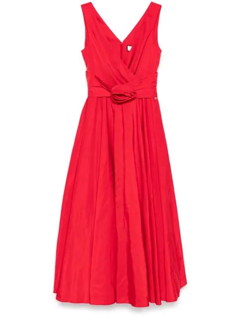 floral-appliqué maxi dress by NISSA