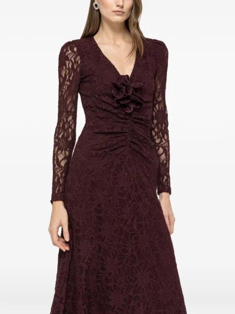 floral applique lace dress by NISSA