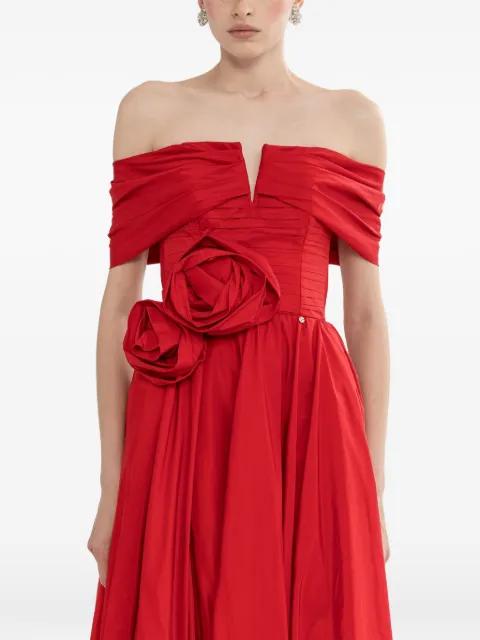 floral-applique maxi dress by NISSA