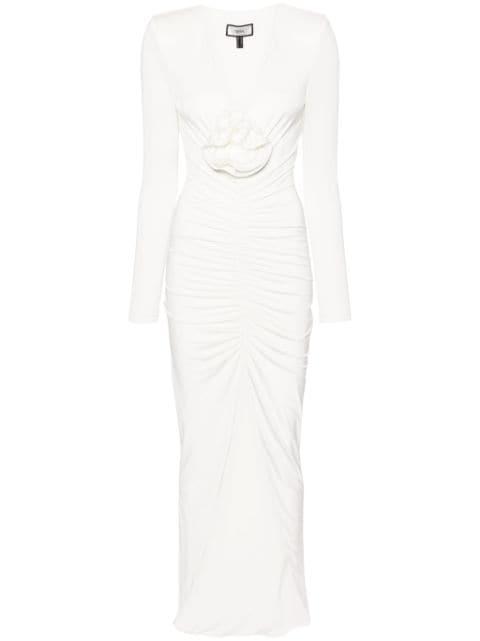 floral-detailing maxi dress by NISSA
