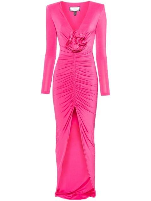 floral-detailing maxi dress by NISSA