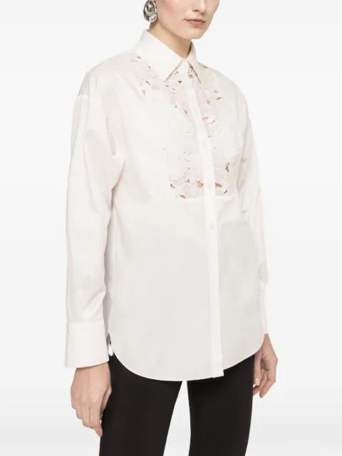 floral-embroidered shirt by NISSA