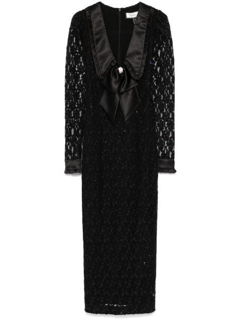 floral-lace maxi dress by NISSA