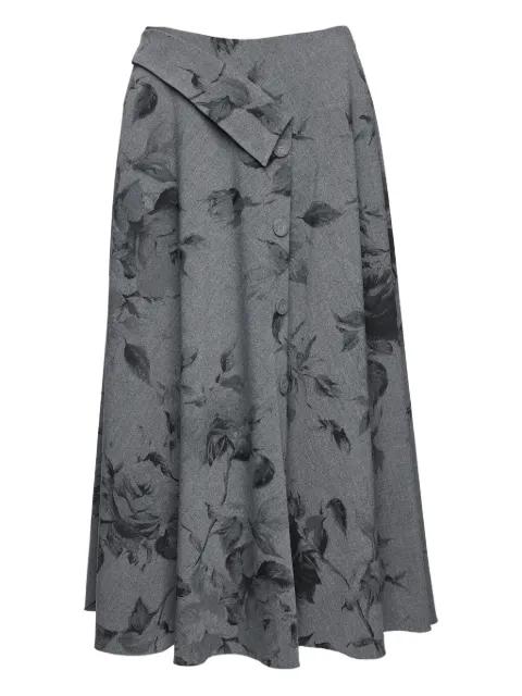 floral-print midi skirt by NISSA