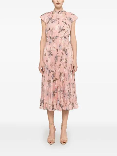 floral-print pleated dress by NISSA