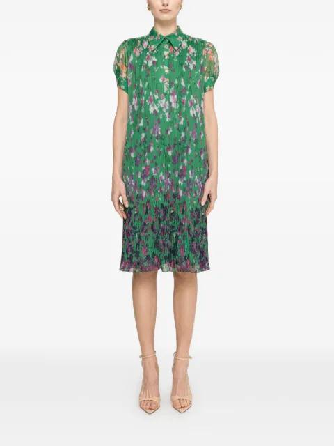 floral-print pleated midi dress by NISSA