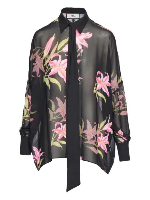 floral tie top by NISSA
