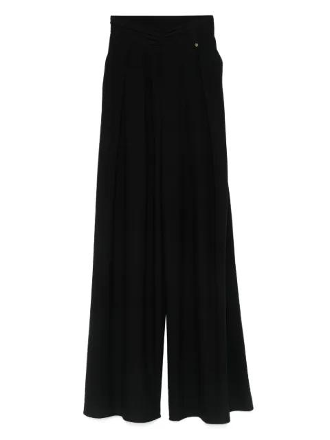 gathered-detailing pants by NISSA