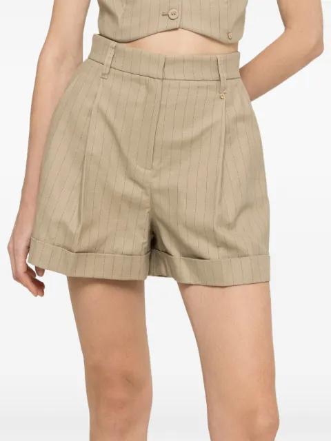 high-waisted pinstripe shorts by NISSA
