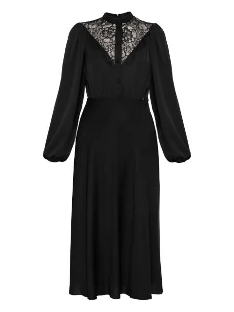 lace-detail midi dress by NISSA