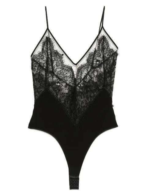lace-embellished top by NISSA