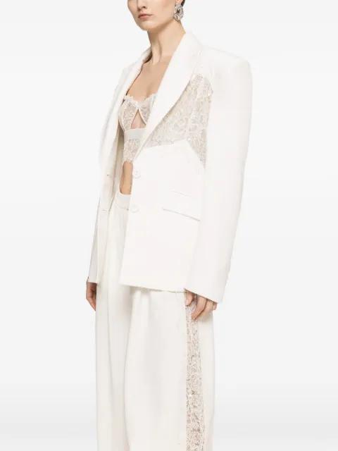 lace-insert blazer by NISSA