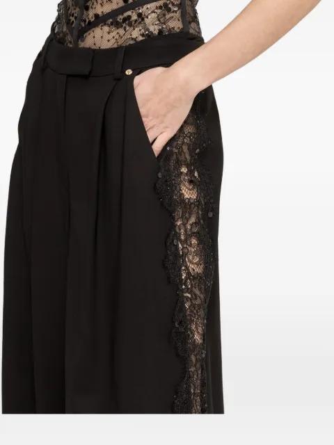 lace insert trousers by NISSA