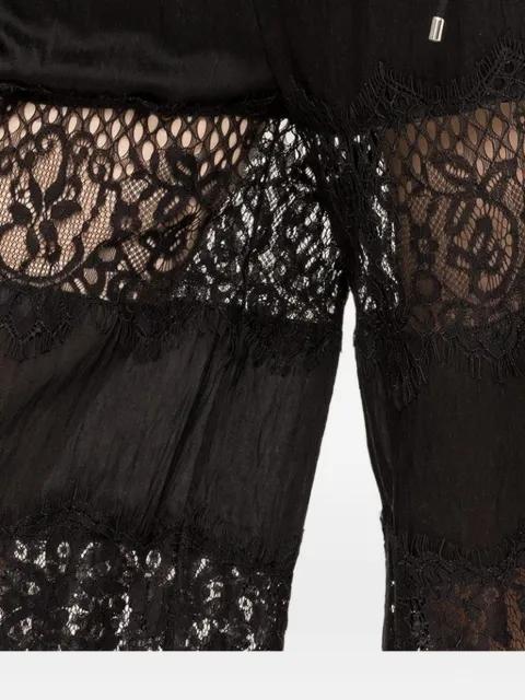 lace insert trousers by NISSA