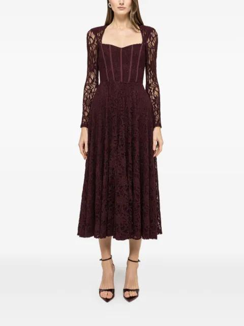 lace midi dress by NISSA