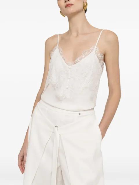 lace-panel viscose top by NISSA