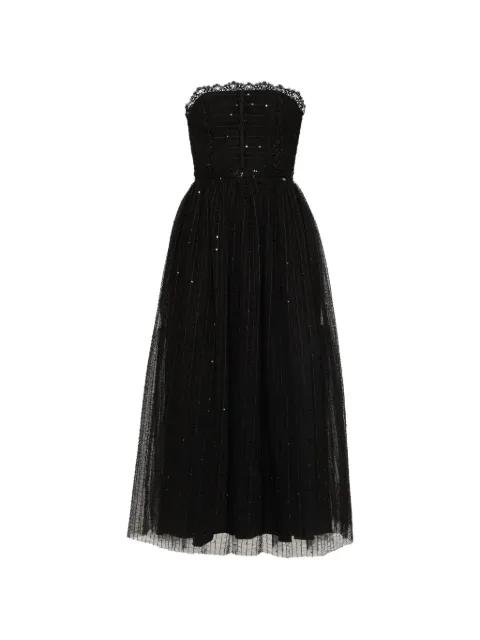 lace-trim tulle dress by NISSA