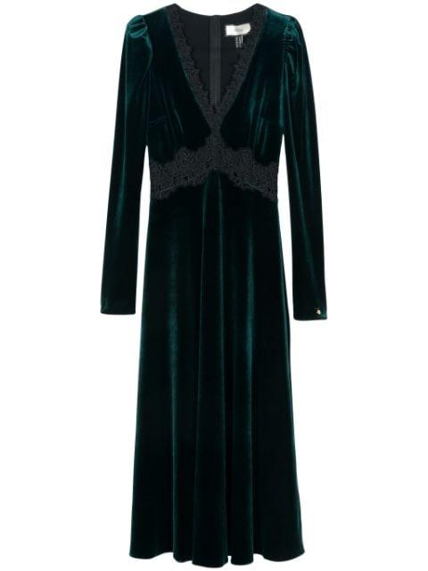 logo-plaque maxi dress by NISSA