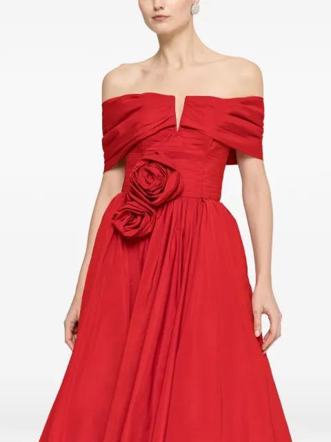 off-shoulder floral dress by NISSA